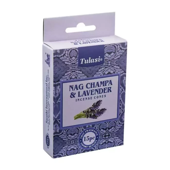 Благовония конусы Nag Champa Lavender, Delights, Tulasi, 15 шт