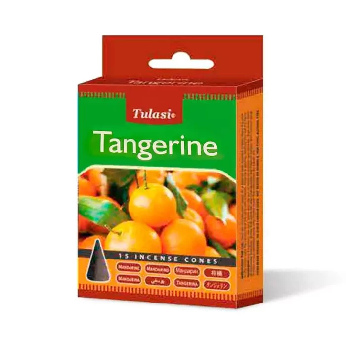 Благовония конусы Tangerine, Tulasi, 15 шт