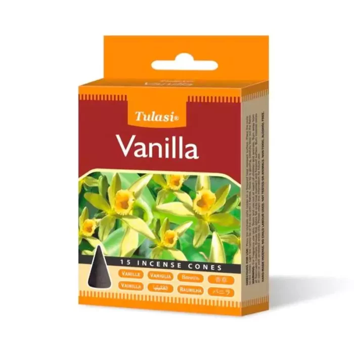 Благовония конусы Vanilla, Tulasi, 15 шт