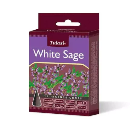 Благовония конусы White Sage, Tulasi, 15 шт
