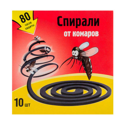 Спирали от комаров 10 шт 80 часов защиты Nadzor anastatica.ru Ароматы для дома