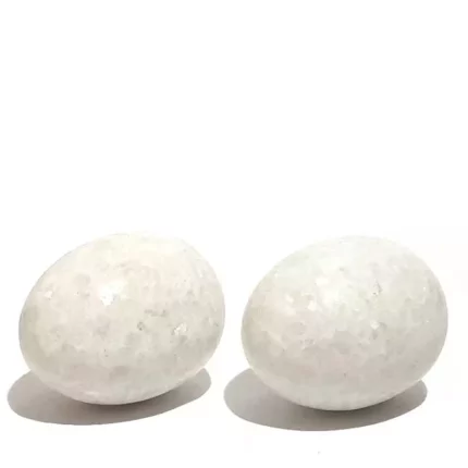 Яйца массажные каменные 45 мм белые anastatica.ru Баодин каменные, деревянные