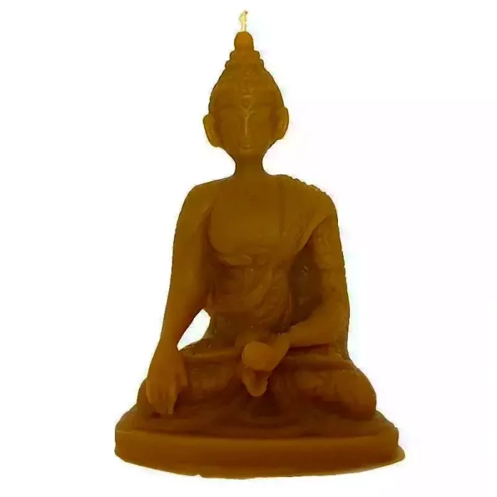 Свеча Индийский Будда воск и прополис сувенирная 11 см