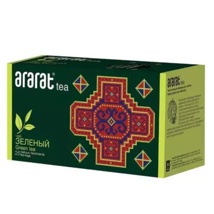 Чай зеленый Мята с Байховым зеленым чаем Ararat tea 25 пак