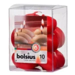 Свечи плавающие Bolsius 10 шт красные