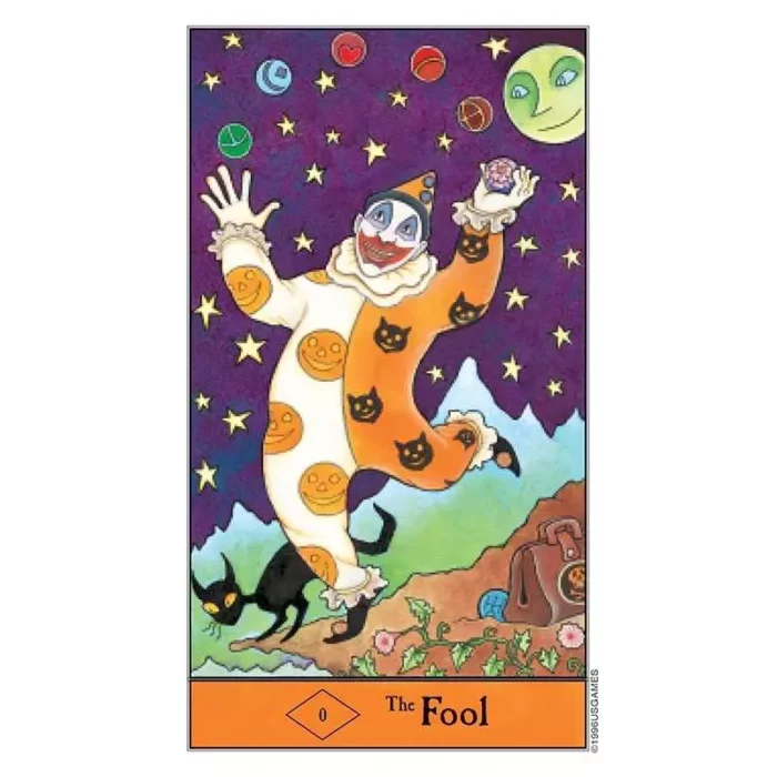 Halloween Tarot Карты гадальные Таро Хеллоуин 9 х 6 см 78 карт