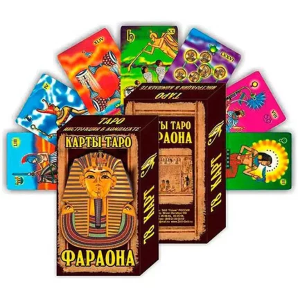Карты гадальные Таро Фараона подарочные VIP 8 х 11 см 78 карт anastatica.ru Гадальные карты