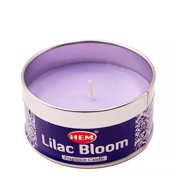 Свеча ароматическая Цветок сирени Lilac Bloom в подсвечнике 4 х 8 см 100 гр anastatica.ru Ароматы для дома