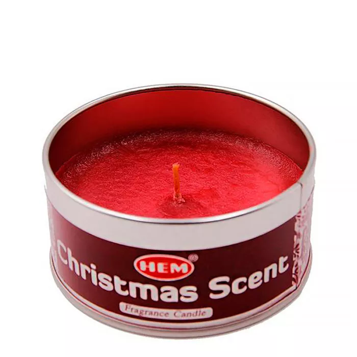 Свеча ароматическая Рождественский аромат Christmas Scent в подсвечнике 4 х 8 см 100 гр
