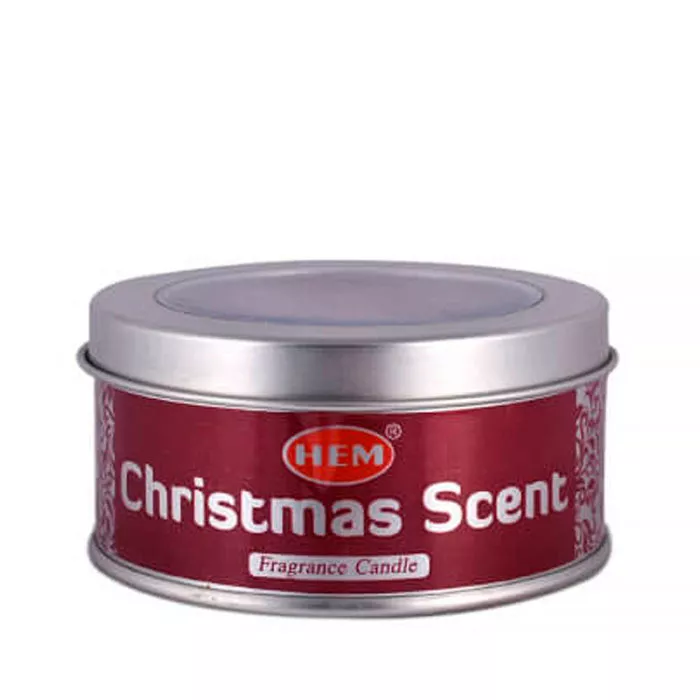 Свеча ароматическая Рождественский аромат Christmas Scent в подсвечнике 4 х 8 см 100 гр