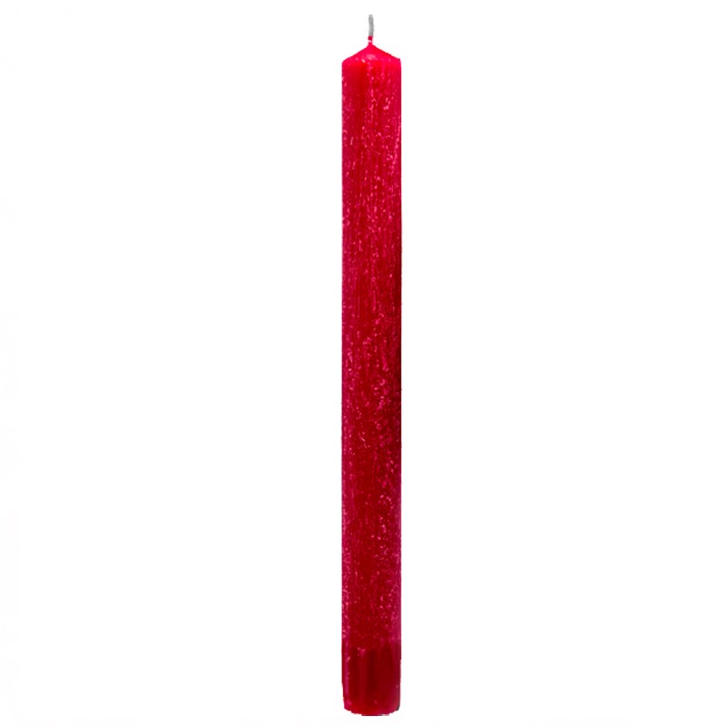 Свеча темно красная воск 25 см Ароматы для дома ритуальная свеча