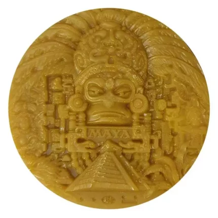 Восковая монета MAYA Оберег с календарем ацтекских знаков