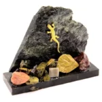 Каменная Скала S3 с ящерицей 15 см