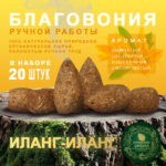 Благовония ручной работы Иланг-Иланг Ylang Ylang Ароматная Шишка 20 шт