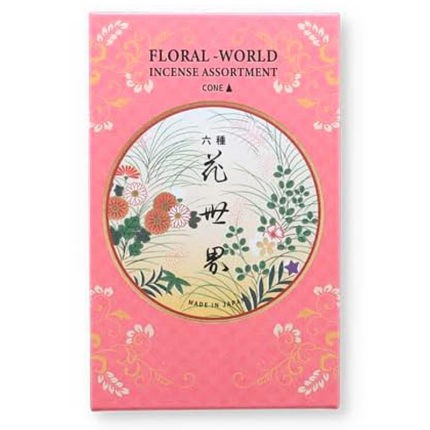 Благовония конусы Ассорти Цветочный Мир assorted floral world 6 ароматов 30 шт