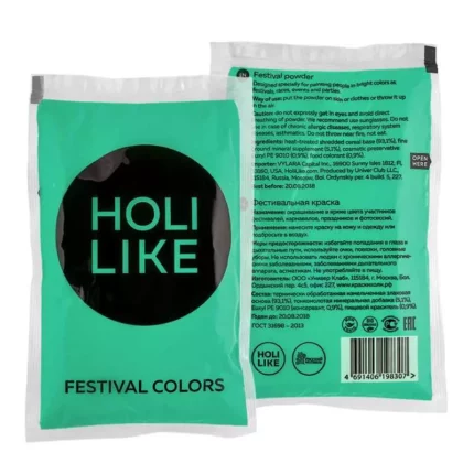 Краски Холи Festival colors Holi Like 100 г бирюзовые