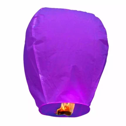 Небесный фонарик Исполнения желаний фиолетовый