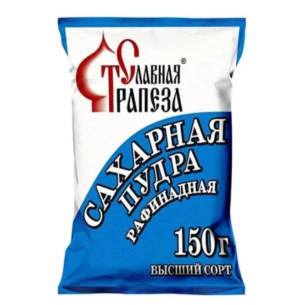 Сахарная пудра Рафинадная Славная Трапеза в/с 150 гр