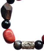 Anastatica: braslet iz kory duba agata obsidiana yashmy krasnoj s runoj kenaz etno e28496 4 ruchnaya rabota 4